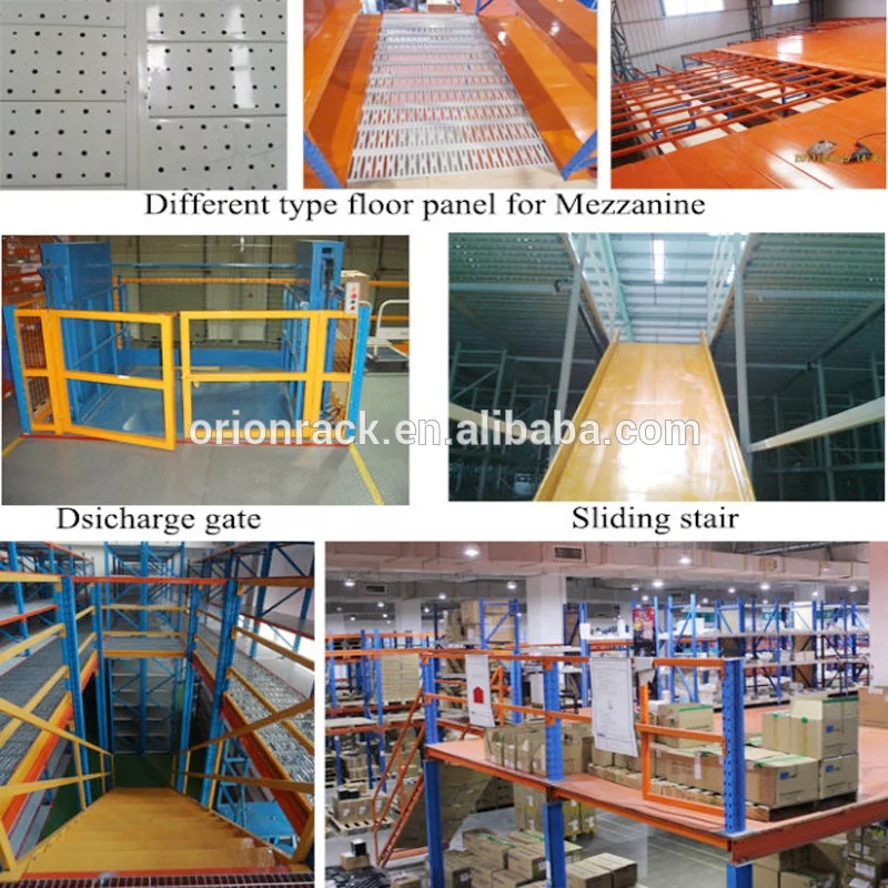 Industrial Steel Grating Mezzanine Floors Warehouse Mezzanine Floor Platform