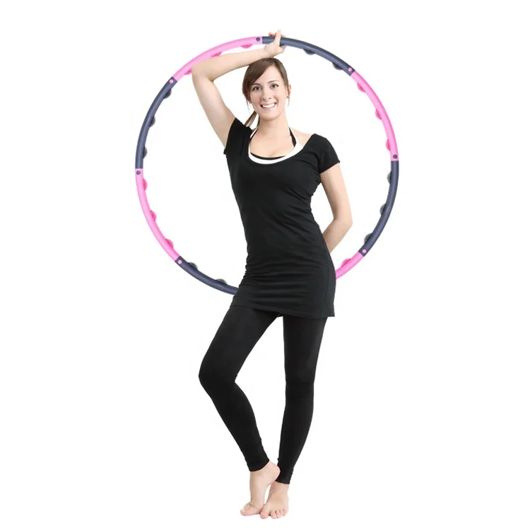 Фирменный яркий Гимнастический обруч из разноцветной пены диаметром 100 см для упражнений в помещении и на улице