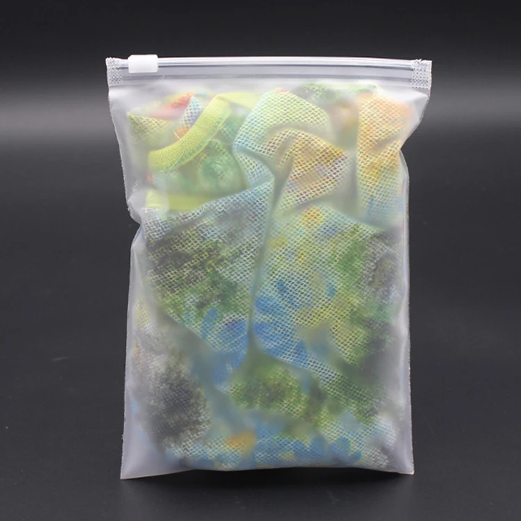 Best Selling Products LDPE HDPE CPE PPE PVC Plastic Slider Zipper Bag For Cloth Packing