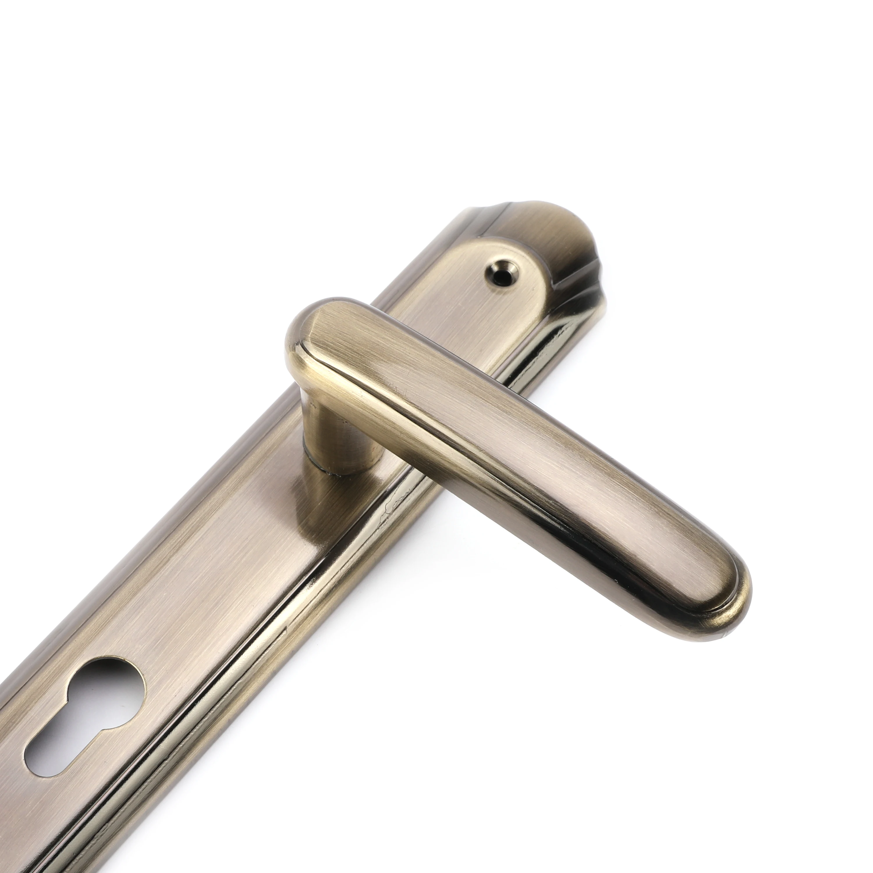 
Africa hot sale design Aluminum Iron doorlock handle cylinders low price hotel Zinc door lock 