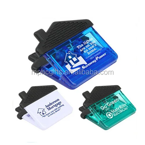 
House Shape Plastic Fridge Magnetic Memo Clip 