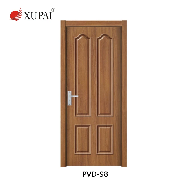
Traditional interior melamine doors cover modern bedroom door design with PVC wood 