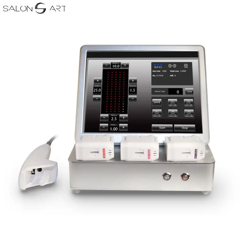 CE Approved Salon Art New Design 13 lines  3D HIFU 8 cartridges each 10000 shots for fat reduction and face lifting