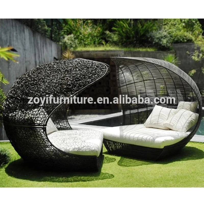 
Fashional design Outdoor Wicker daybed hotel project patio furniture for outdoor 