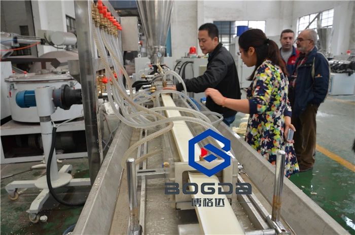 Indoor Decorative PVC Skirting Board Kitchen Plinth Extrusion Making Machine Line