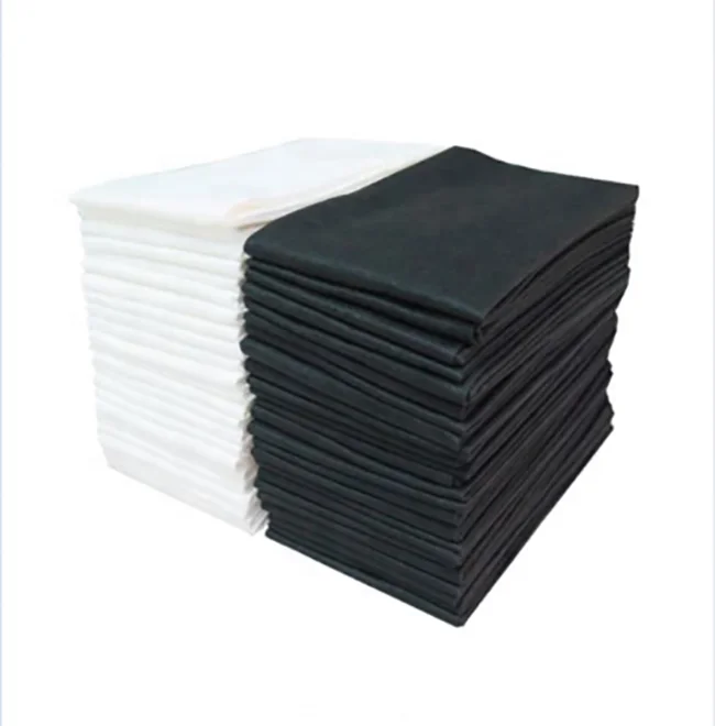 
 Нетканые одноразовые супервпитывающие черные тканевые полотенца для салона красоты и парикмахерской  