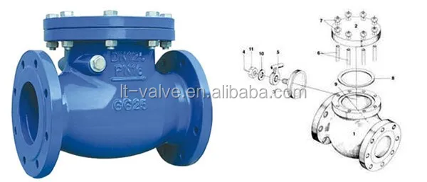 high quality 8 inch ansi cast iron silent check valve