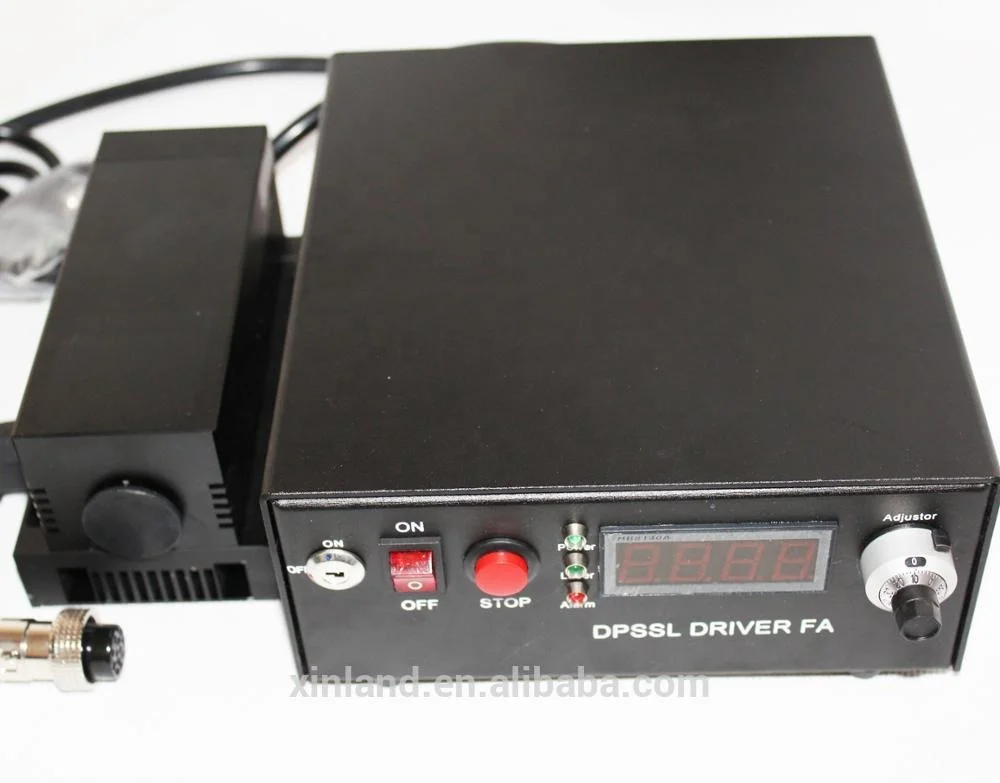 532nm Long Distance Green Laser DPSS Module 1W 2W Burning Laser