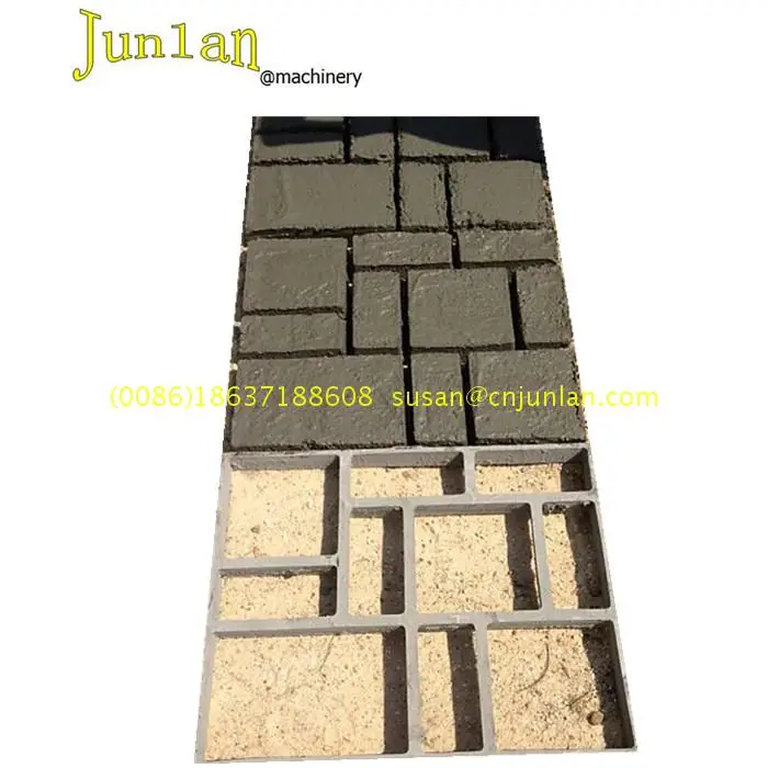 DIY style plastic moulds for make interlock concrete paver