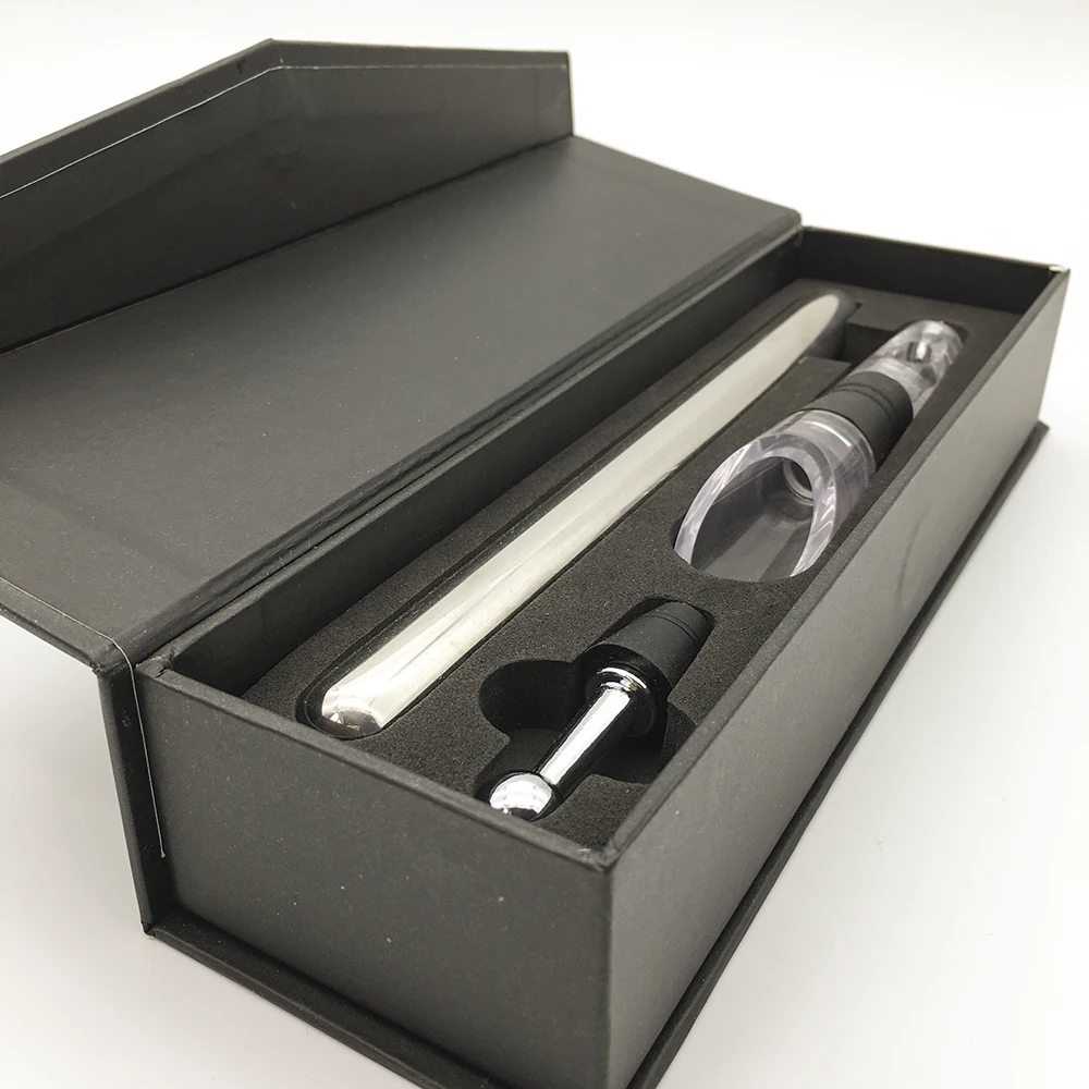 Оптовая продажа, многоразовый цветной охладитель вина с гравировкой логотипа на заказ