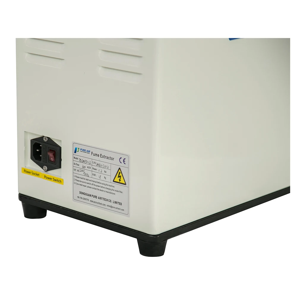 PA-300TD-IQ Fume Extraction System Nail Manicure Table Dust Collector with Activated Carbon Filter