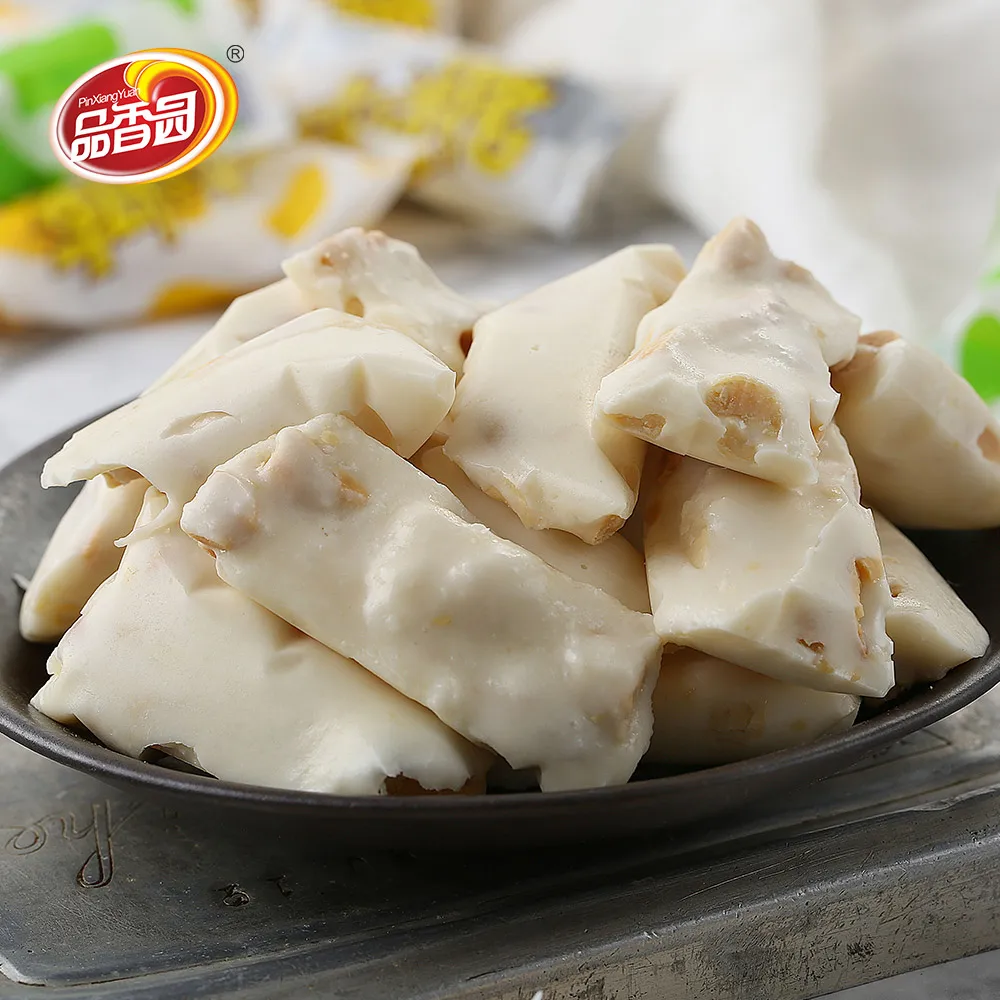 Молочный белый кокосовый мясо со Yummy, конфеты с нугой для десерта