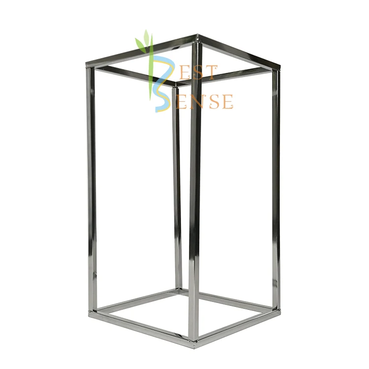 
Party popper Rectangle silver frame centerpieces for wedding table 