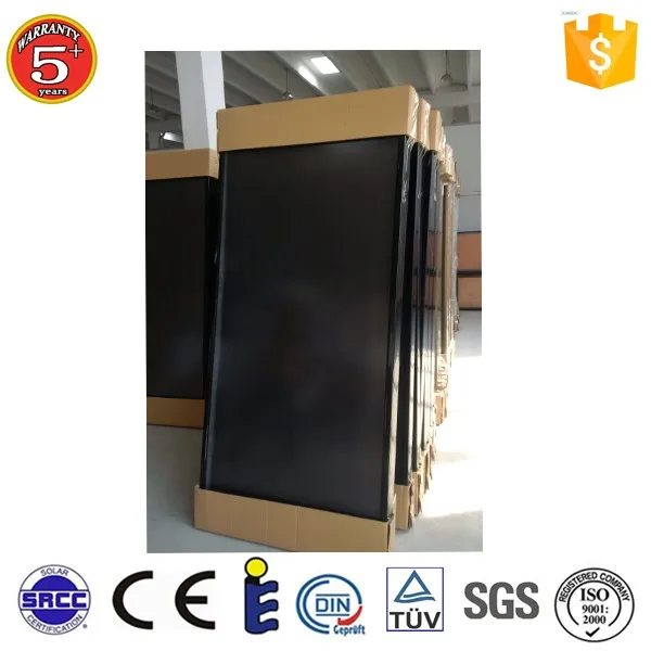 water heating system application and vacuum solar collector type thermal panel