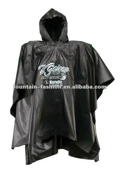 Pvc/pe /nylon Poncho raincoat