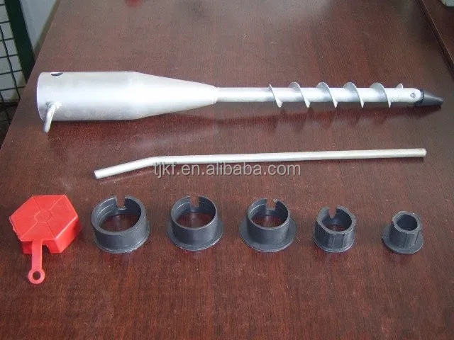 ground screw pole anchor for solar panel mounting system