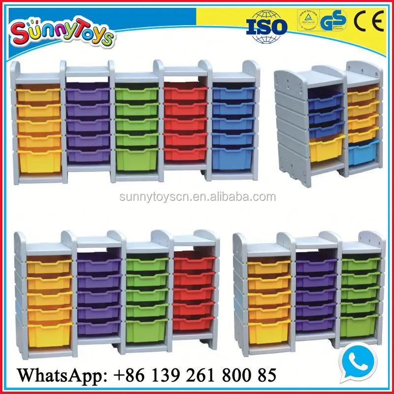 Vintage industrial furniture children plastic kids cup shelf