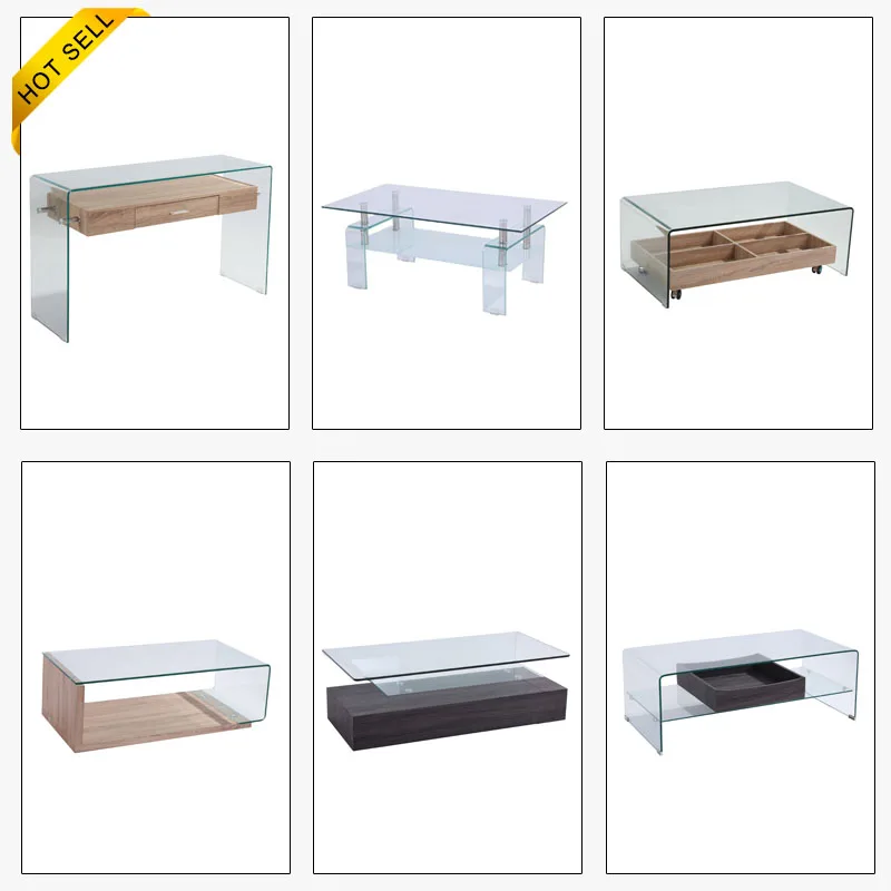 Free sample glass top wooden centre table designs cheap wholesale furniture wooden teapoy