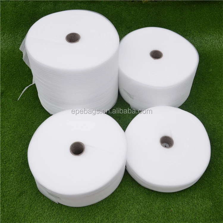 White pe foam rolls/epe foam roll 2mm/soft foam roll