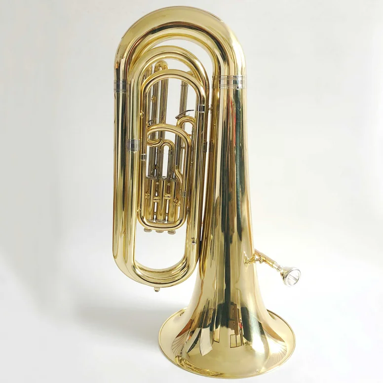 bb key lacquer finish yellow brass piston 3 tuba