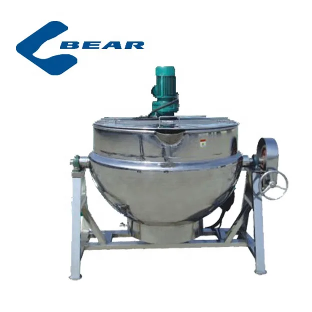 Hot sale good vegetable cooker herbal boiling machine soybean milk boiler industrial jacketed kettle potato boiler