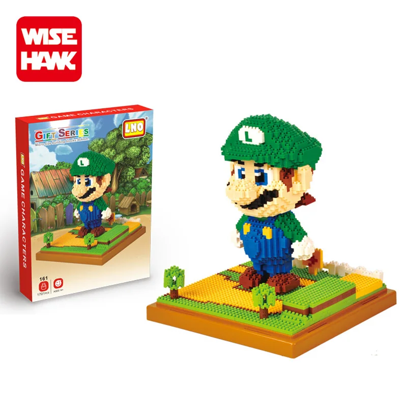 Best plastic diamond block super mario bros characters toys for wholesales
