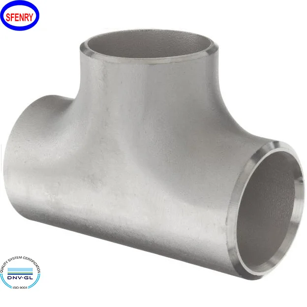 Sfenry BW Butt Welding Fittings ASME B16.9 SCH40S SCH80S Stainless Steel Reducing Tee