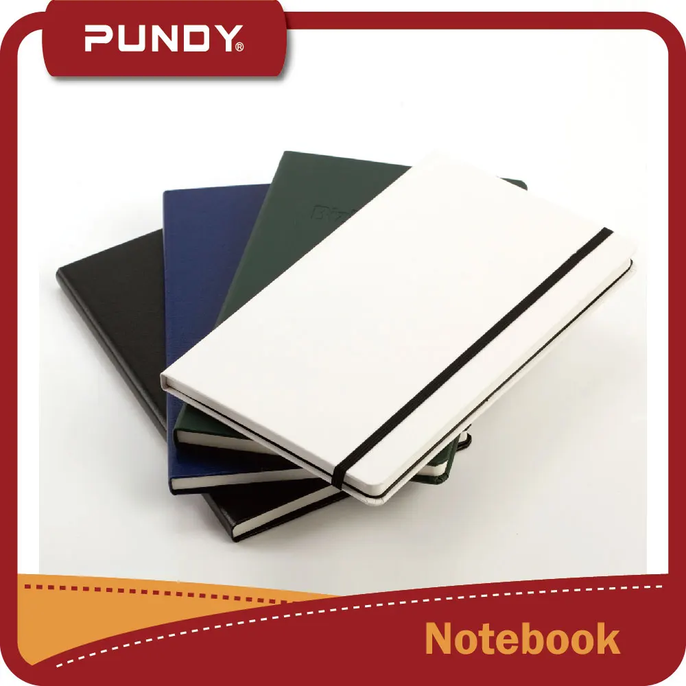 leather cover material and hardcover style paper notebook