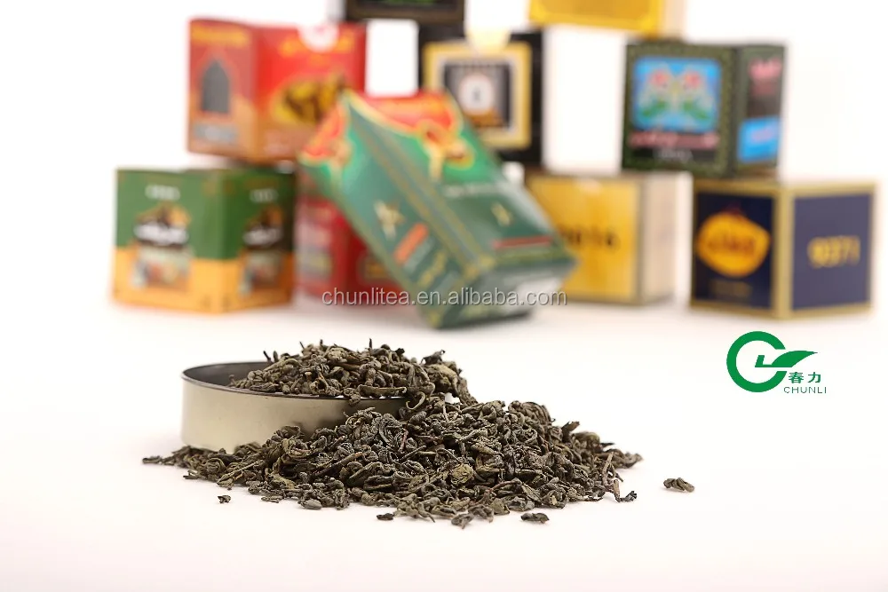  Китайский зеленый чай Gunpowder в Марокко Алжир 9375 Чайные