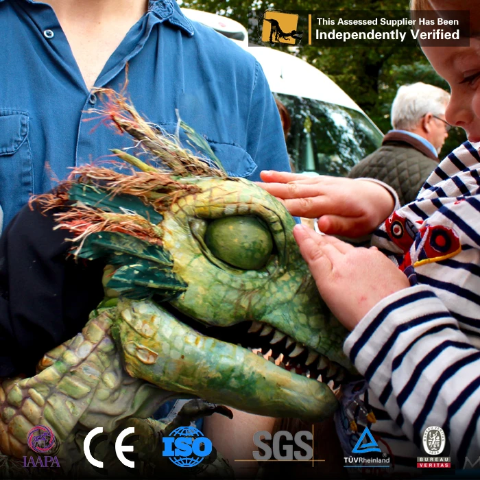 MY Dino DCA395 Animatronic Dragon Shoulder Puppet Hand Puppet