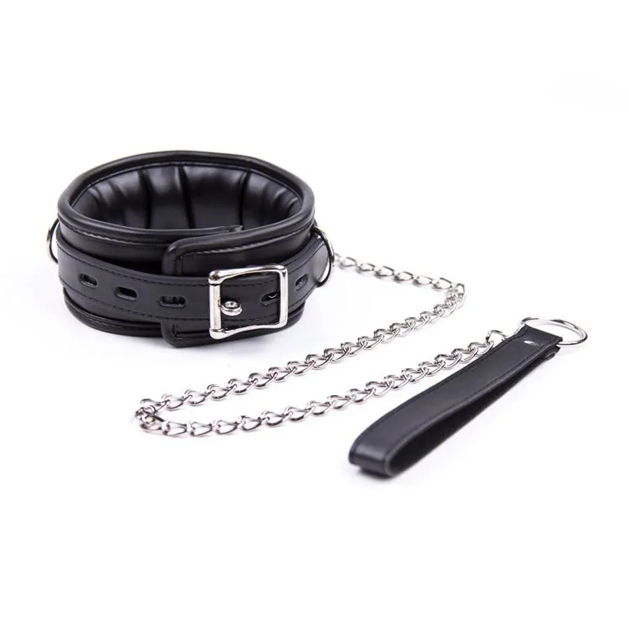 PU Leather Padded Hand Cuffs & Ankle Cuffs & Neck Collar Set BDSM Bondage Restraint Cosplay Accessories