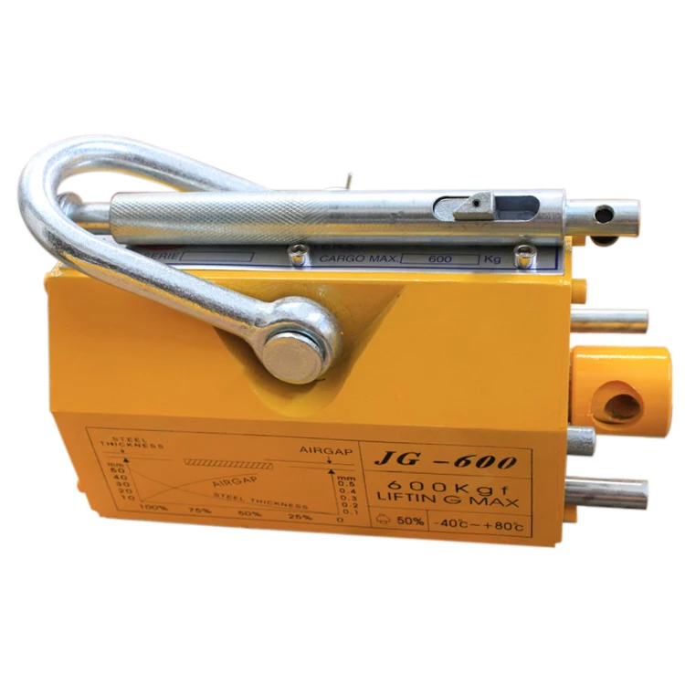 high quality 500kg 1000kg  5000kg max permanent magnetic lifter steel plate lifting magnet equipment