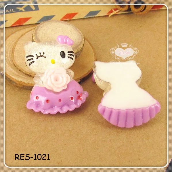 Decod Ice Cream Kitty Colorful Resin Cabochons