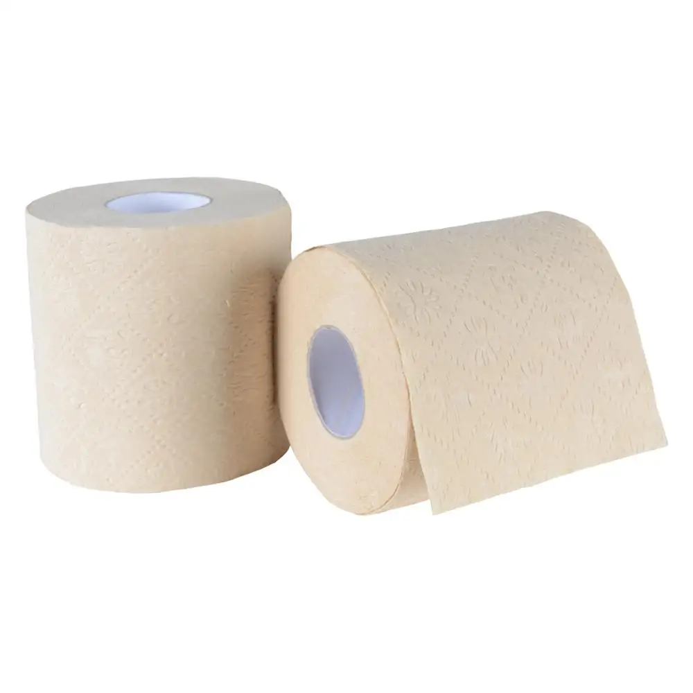 4Ply Bamboo Bathroom Tissue Equipment Embossed Toilet Paper