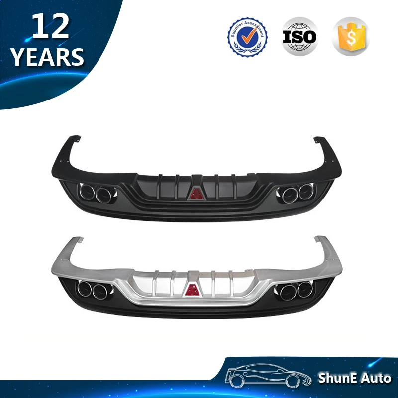 New Arrive! High quality PP Rear lip For Cerato 2019 diffuser Rear Bumper Guard Plates Lower spoiler Auto accessories