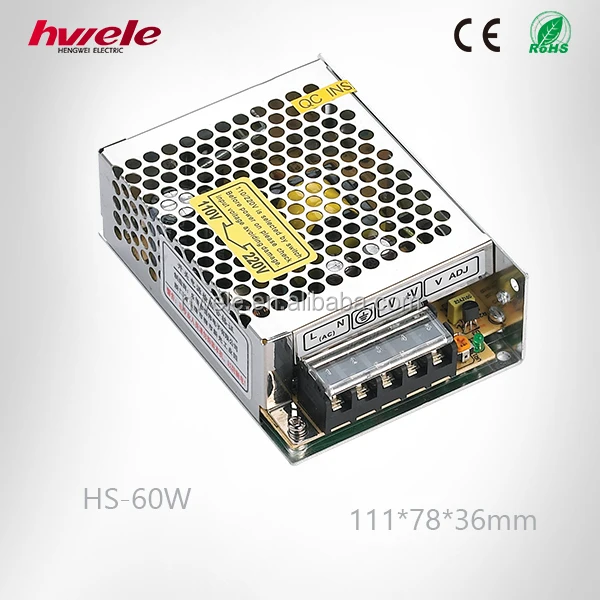 
HS-60W PSU with SGS,CE,ROHS,TUV,KC,CCC certification 