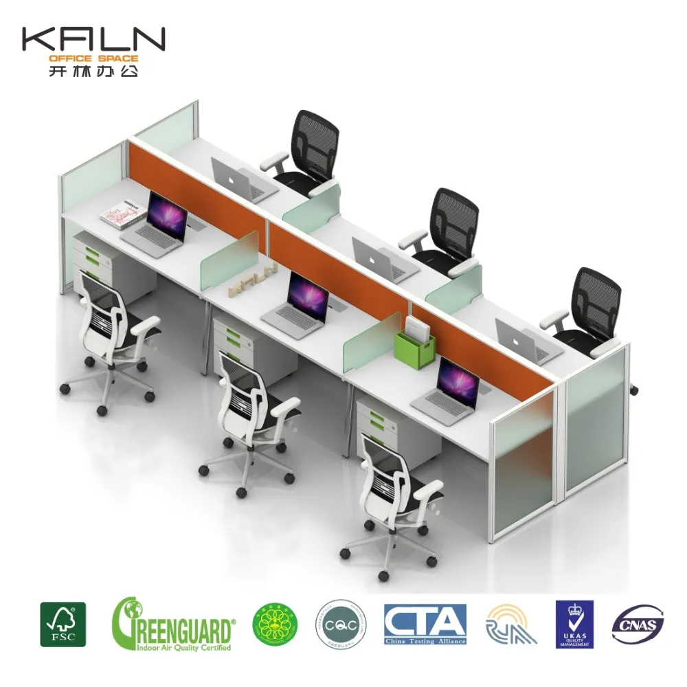 Factory direct selling customized green material aluminum base panel open screen modular workstation
