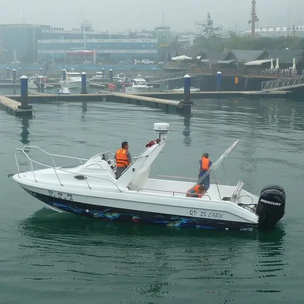 Роскошная лодка Waterwish из стекловолокна с масляным баком и консолью в новом стиле