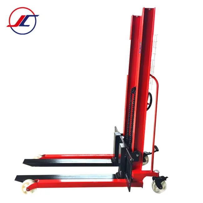 Factory price forklift manual hydraulic mechanical lifter mini stacker machine