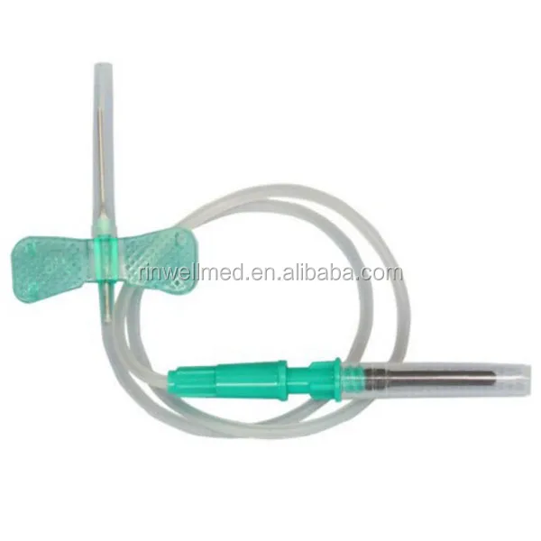 Safety butterfly blood collection needle