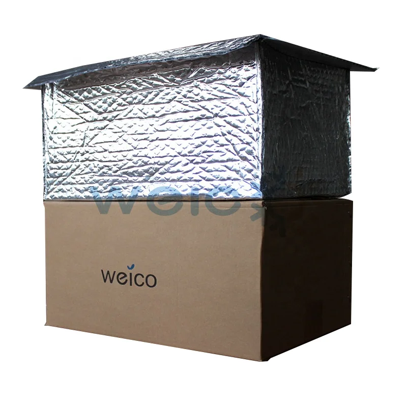 Aluminum foil insulated box liner, cooler boxes for seafood, waterproof and heat insulation