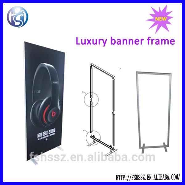 роскошь алюминиевая рамка баннер стойка знамени