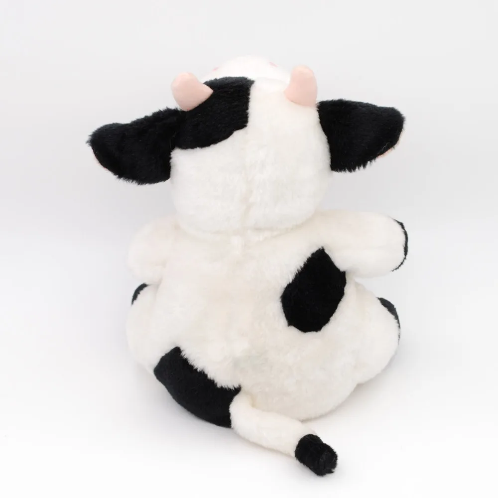 
ODM OEM plush milk cow toy soft lovely animal baby stuffed sweet dairy cow farm doll 
