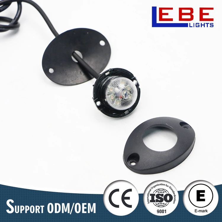 High Power 12V-24V Flash Grille Surface Mount light Strobe LED lighthead