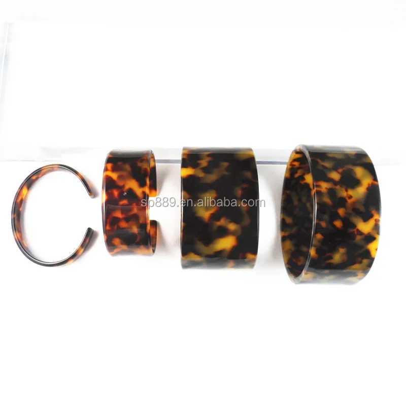High quality acetate brown cuffs cellulose tortoise bracelets tokyo bangles jewelry