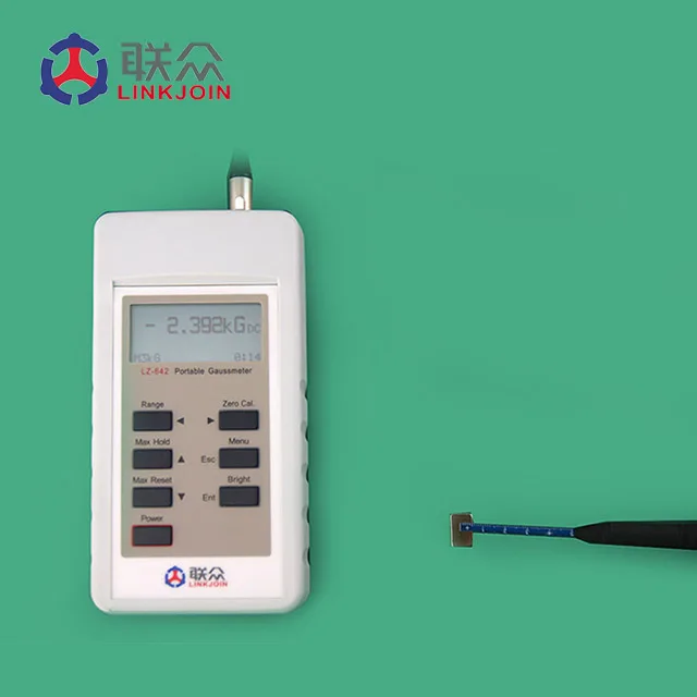 LINKJOIN LZ-642 portable teslameter hard magnet digital gauss meter manufacture trade assurance supplier