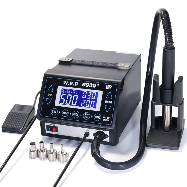 WEP 993D+ Upgraded Version Hot Air Desoldering Station Rework Station