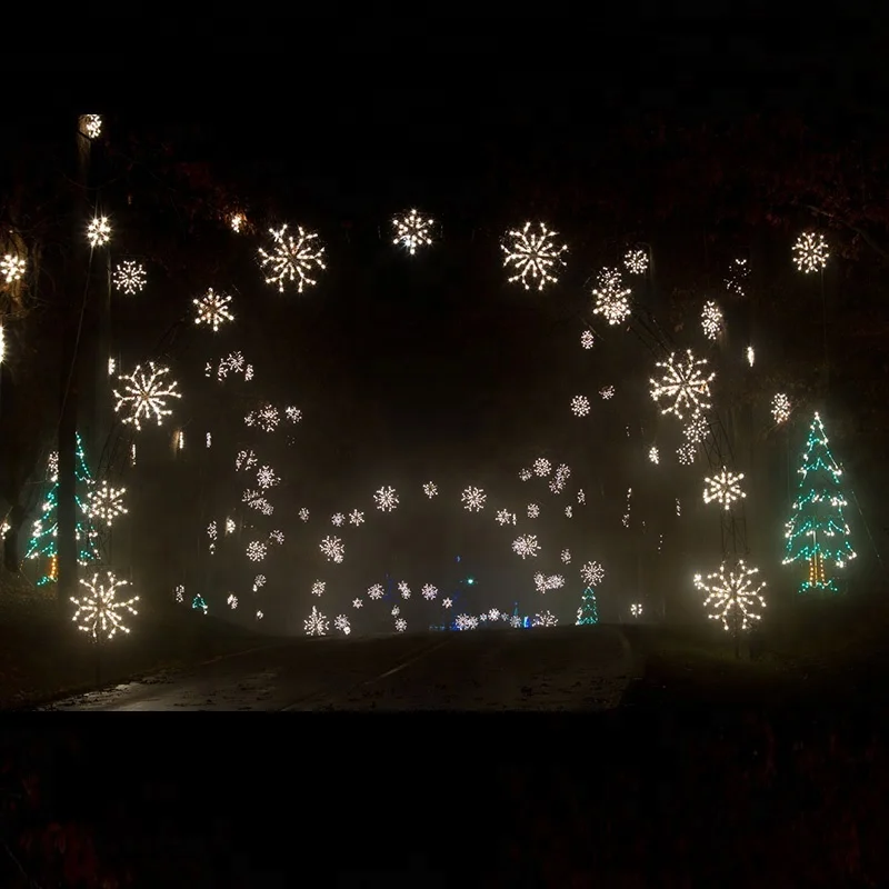 Outdoor LED golden arch lighted sculptures Christmas lighted arches for winter festival displays