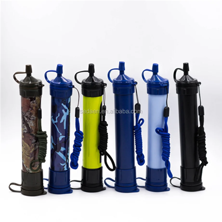 2018 New Portable Mini Water Purifier Straw Personal Filter For  Traveling Camping Hiking Survivor