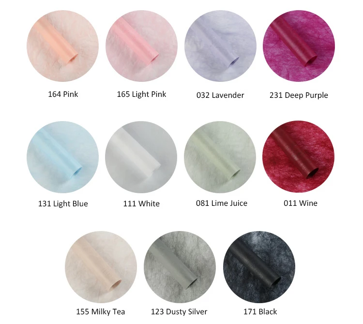 
Solid Florist Accessories Wholesale Waterproof Wrapping Paper For Flower 